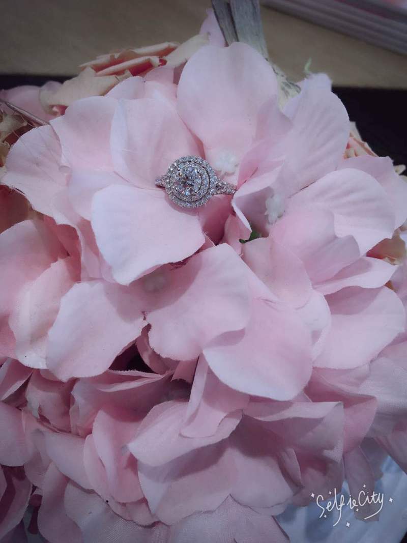 满天星白18k金钻石女戒商品评价